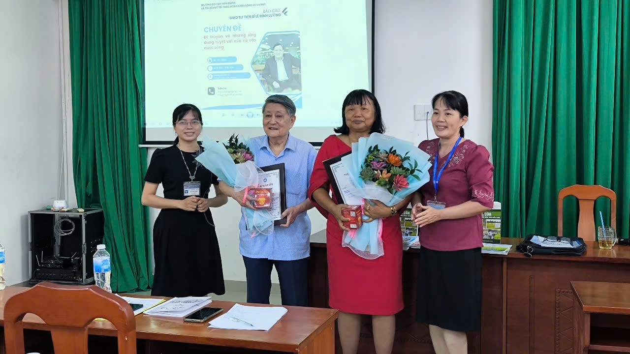 Khoa Nông nghiệp và Công nghệ thực phẩm tổ chức báo cáo chuyên đề học thuật cho Sinh viên và Giảng viên ngành Công nghệ Sinh học và Bảo vệ Thực vật năm học 2024-2025