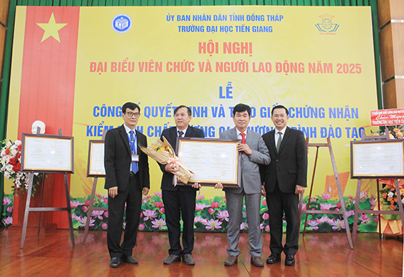 Trường Đại học Tiền Giang: Thêm 04 chương trình đào tạo trình độ đại học “Đạt kiểm định chất lượng”