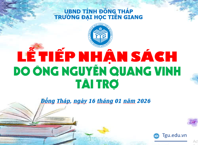 Trường ĐH Tiền Giang tiếp nhận sách tài trợ và tổ chức buổi chia sẻ về ứng dụng AI trong học tập đại học