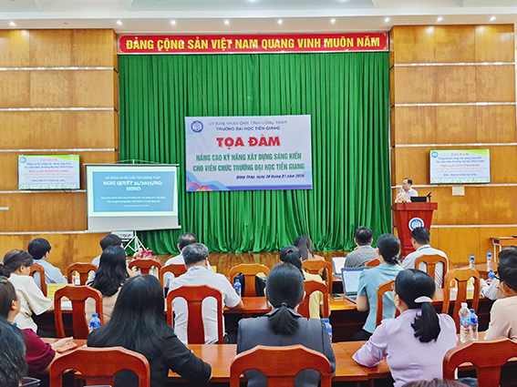 Tọa đàm “Nâng cao kỹ năng xây dựng sáng kiến cho viên chức Trường Đại học Tiền Giang”