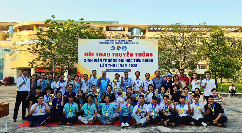 Bế mạc Hội thao truyền thống sinh viên Trường Đại học Tiền Giang lần thứ II, năm 2026
