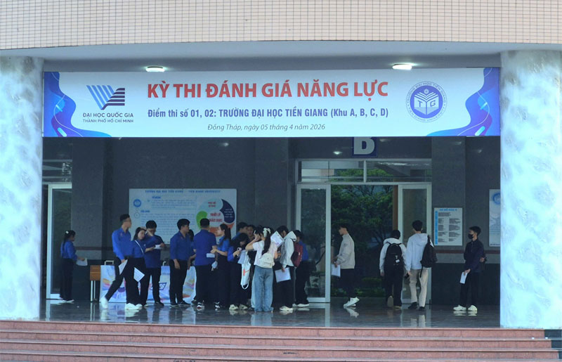 99,24% thí sinh dự thi đánh giá năng lực tại điểm thi Trường Đại học Tiền Giang