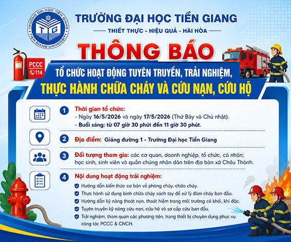 Thông báo tổ chức hoạt động tuyên truyền, trải nghiệm, thực hành chữa cháy và cứu nạn, cứu hộ