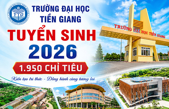 Thông tin tuyển sinh hệ chính quy năm 2026 của Trường Đại học Tiền Giang