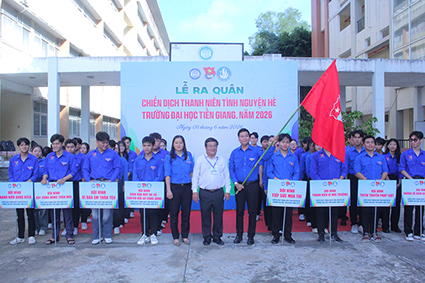 Trường Đại học Tiền Giang: ra quân chiến dịch thanh niên tình nguyện Hè năm 2026