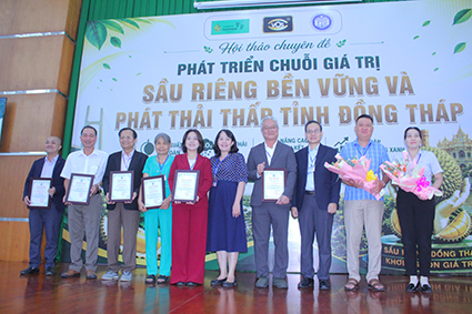 Đồng Tháp tìm giải pháp phát triển chuỗi giá trị sầu riêng bền vững