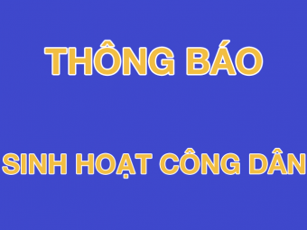 Thông báo về việc tổ chức học 