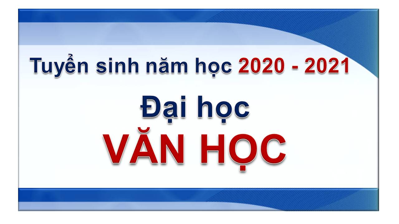 Tuyển sinh Đại học Văn học