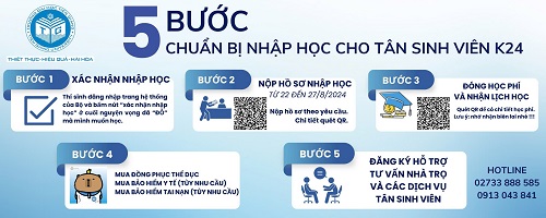 Thủ tục nhập học dành cho tân sinh viên trúng tuyển vào Trường Đại học Tiền Giang năm 2024