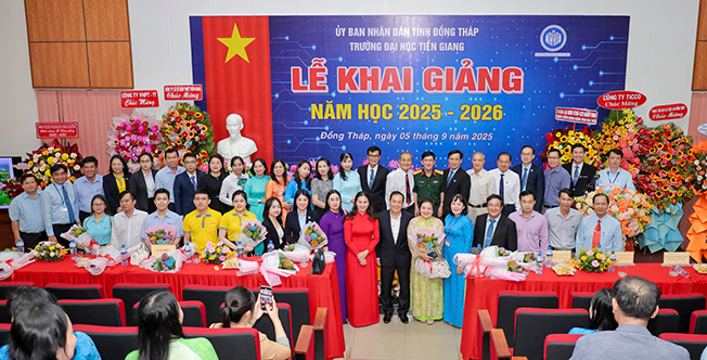 Trường Đại học Tiền Giang long trọng tổ chức Lễ Khai giảng năm học 2025 – 2026