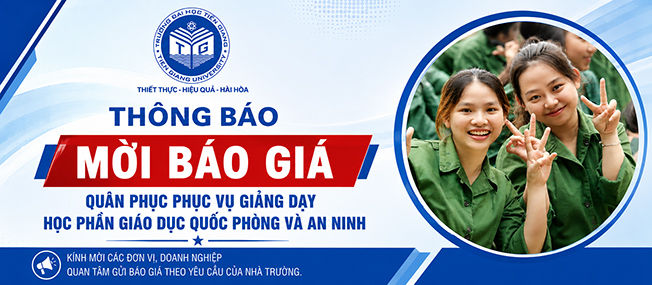 Thông báo mời báo giá quân phục phục vụ giảng dạy học phần Giáo dục Quốc phòng và An ninh